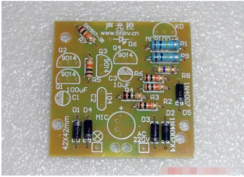 声光开关电路板元器件组成声光控开关套件焊接教程