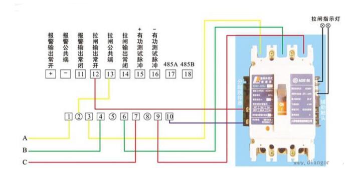 分励脱扣器怎么安装分励脱扣器安装示意图