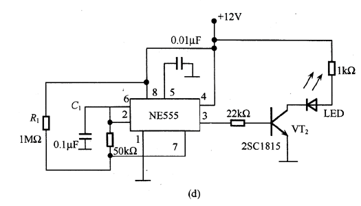 LED闪光电路图LED闪光电路结构工作原理