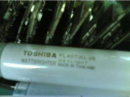 12WLED日光灯与60WT9东芝日光灯实际照度数据比较
