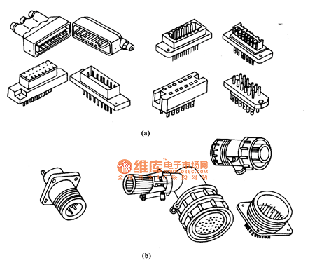 矩形接插件、圆形接插件结构与用途