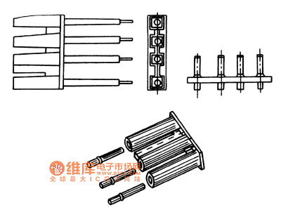 条形接插件结构与用途