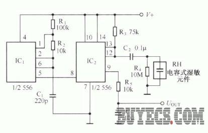 高分子电容型湿敏元件应用及至电路