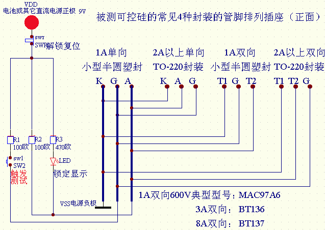 一种简单的可控硅好坏判断方法