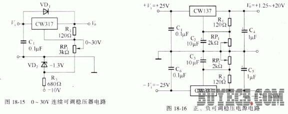 稳压器应用参考电路