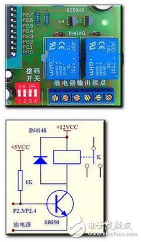 8050开关继电器电路图，8050三极管开关电路图，8050发射电路
