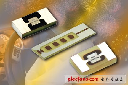 Vishay推出业内首款提供集成版本的新型大尺寸电爆破点火片式电阻