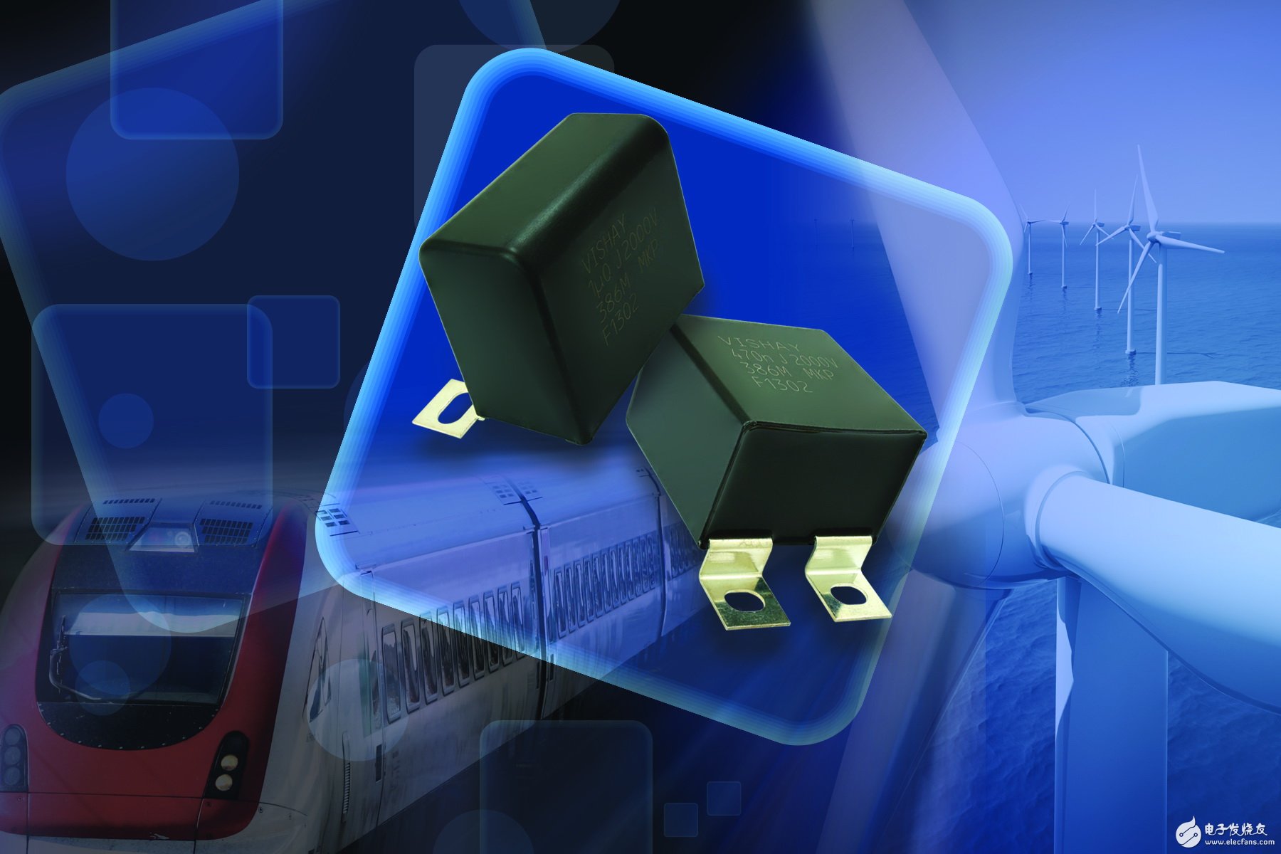 Vishay推出用于直接IGBT安装的镀金属聚丙烯膜缓冲电容器