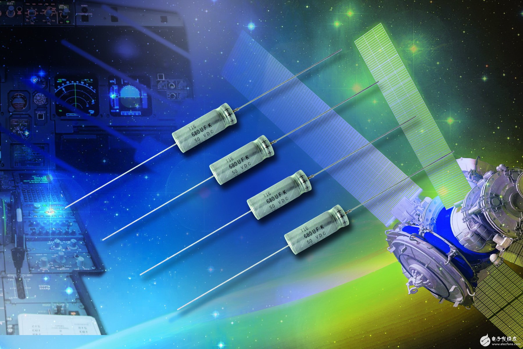 Vishay T16系列液钽电容器开始供货，可满足航空、航天应用需求