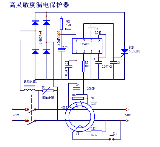 漏电保护器的功能与结构组成