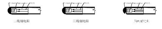 铂电阻温度传感器的测量结构