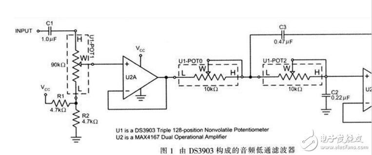 数字电位器应用实例_数字电位器四大应用电路