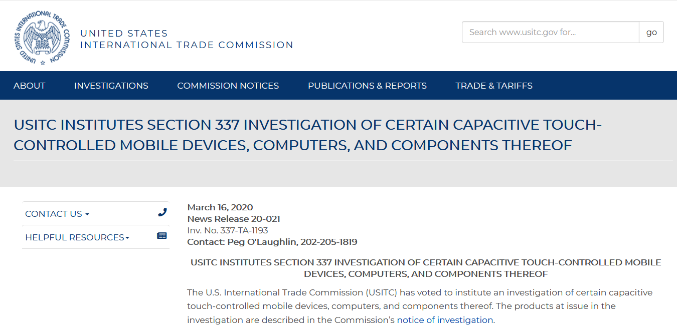 苹果、索尼、LG又侵权Neodron？ITC：已介入调查
