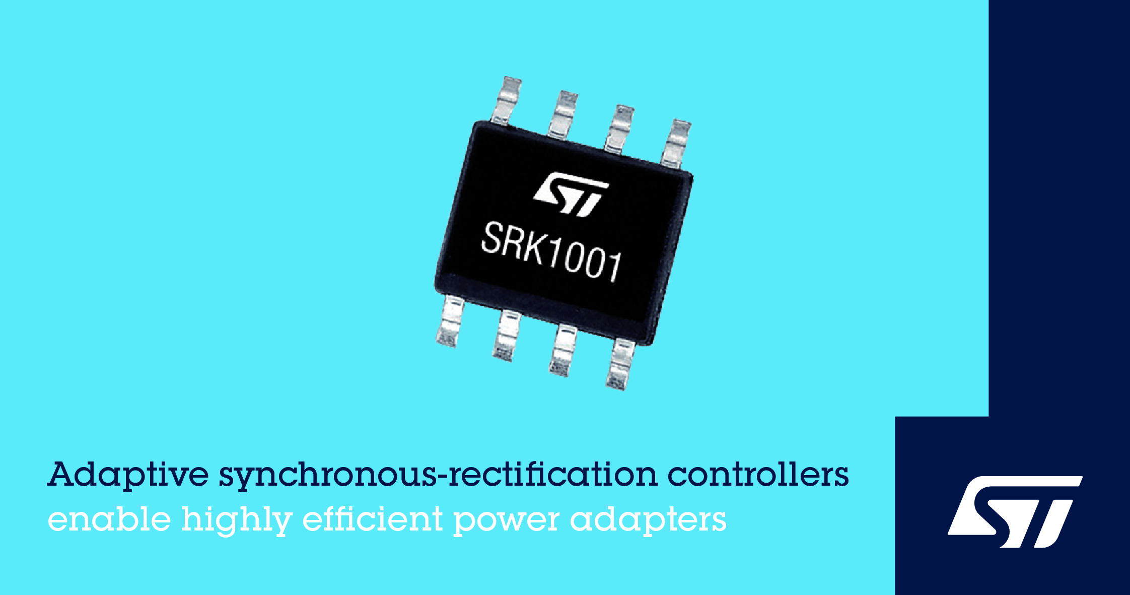 意法半导体发布创新的同步整流控制器 适用于高效率经济型电源适配器
