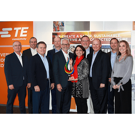 贸泽电子再次荣膺TE Connectivity 年度全球卓越服务分销商奖