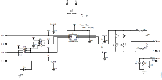 adi adm3065eiec靜電放電(esd)保護rs-485收發器解決方案