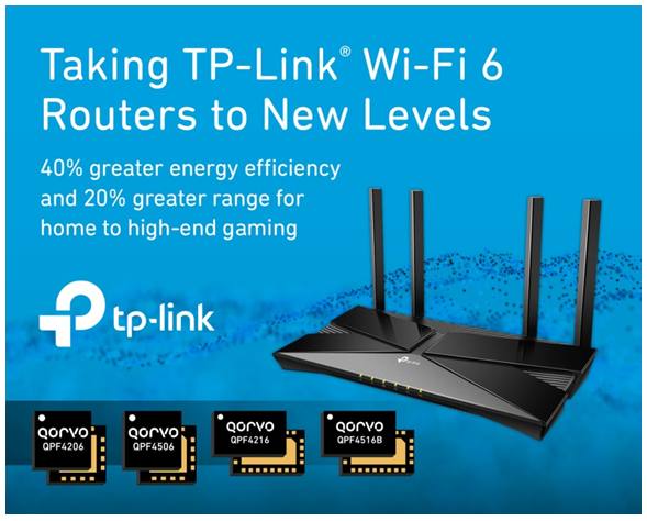 Qorvo将TP-Link Wi-Fi 6路由器性能提升至全新水平