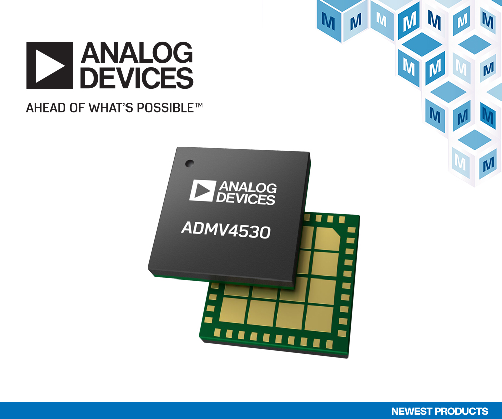 Analog Devices ADMV4530 Ka频段上变频器在贸泽开售   为下一代卫星通信提供更强驱动力