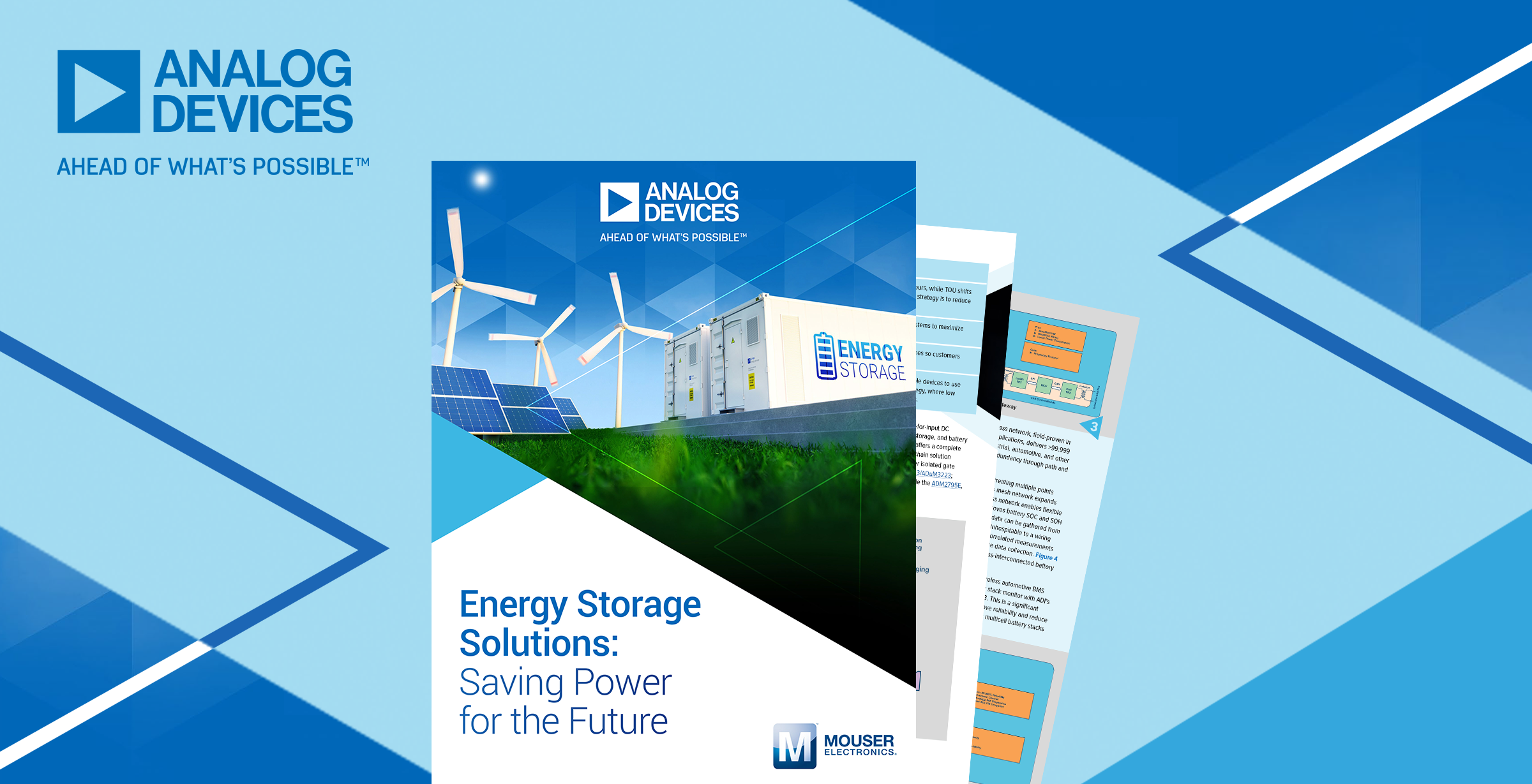 贸泽联手Analog Devices推出全新电子书 探索储能解决方案日益增强的重要性