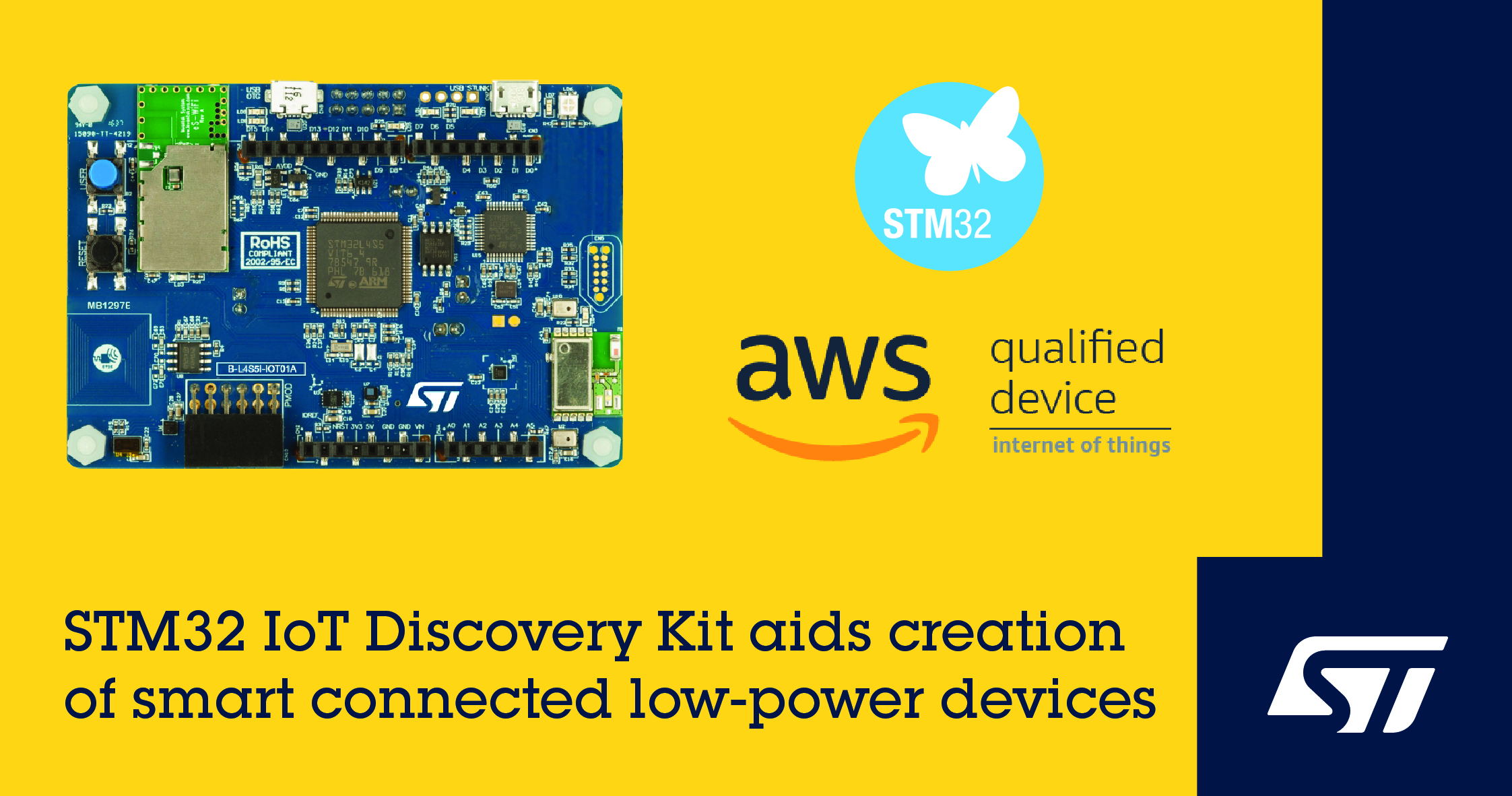 意法半导体推出最新的STM32 探索套件和扩展软件 简化物联网节点组网和安全功能开发