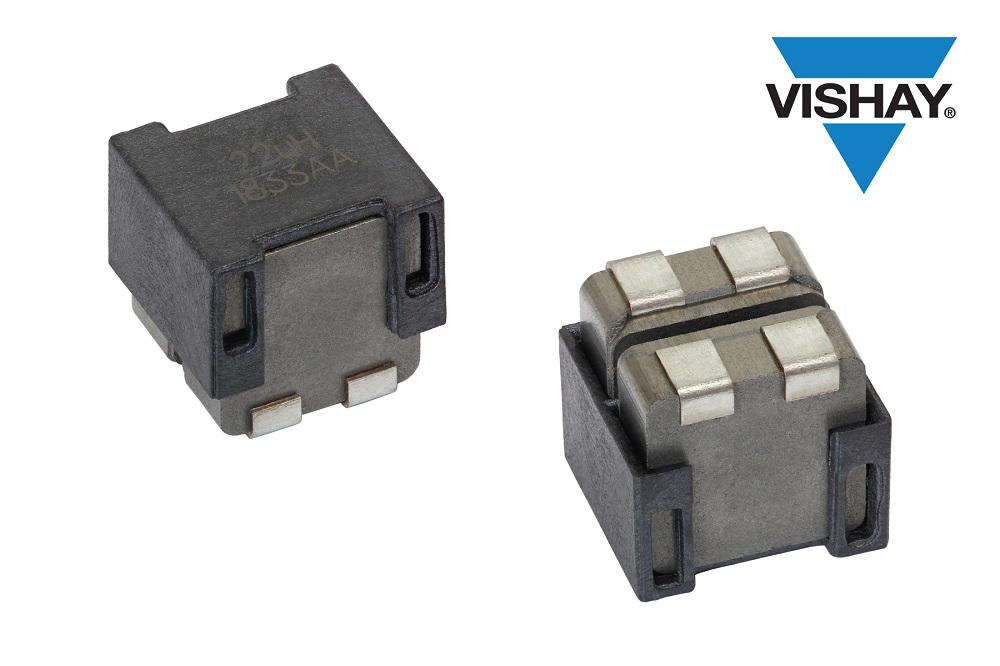 Vishay推出汽车级双电感器，降低电路板所需空间，减少D类放大器元件数量
