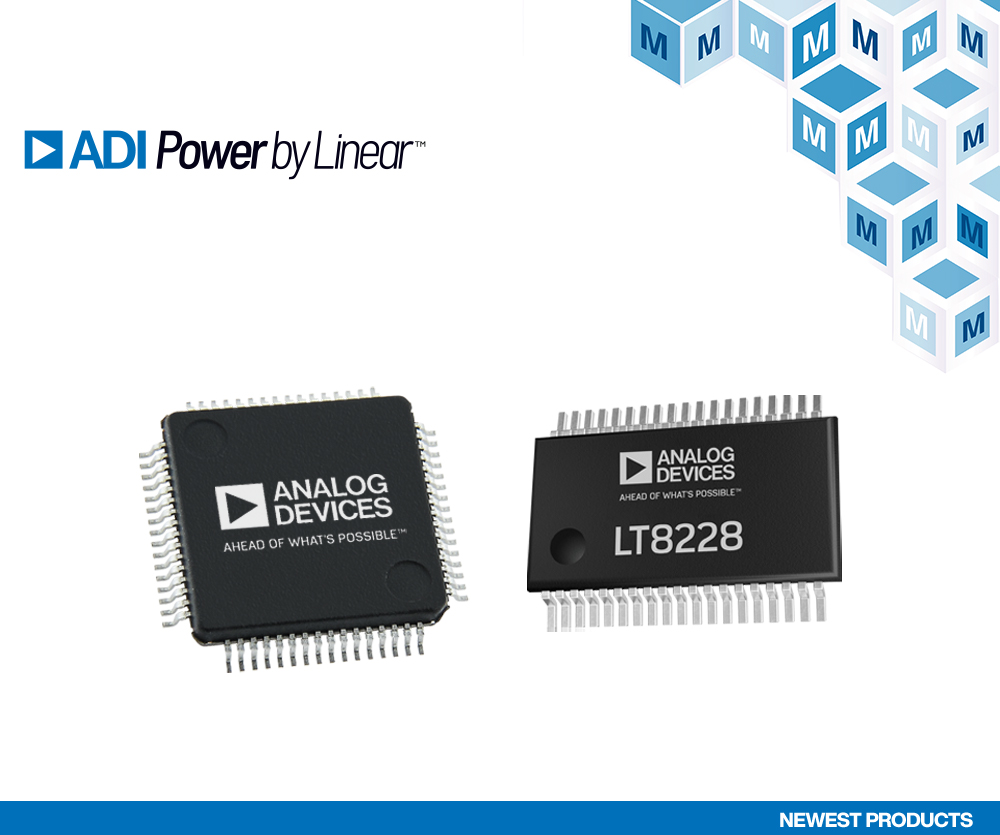 Analog Devices LT8228与LTC7871升降压控制器在贸泽开售