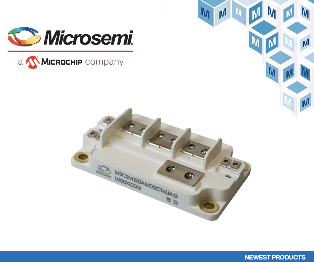 贸泽开售Microchip AgileSwitch相臂功率模块 兼具SiC MOSFET与二极管之长