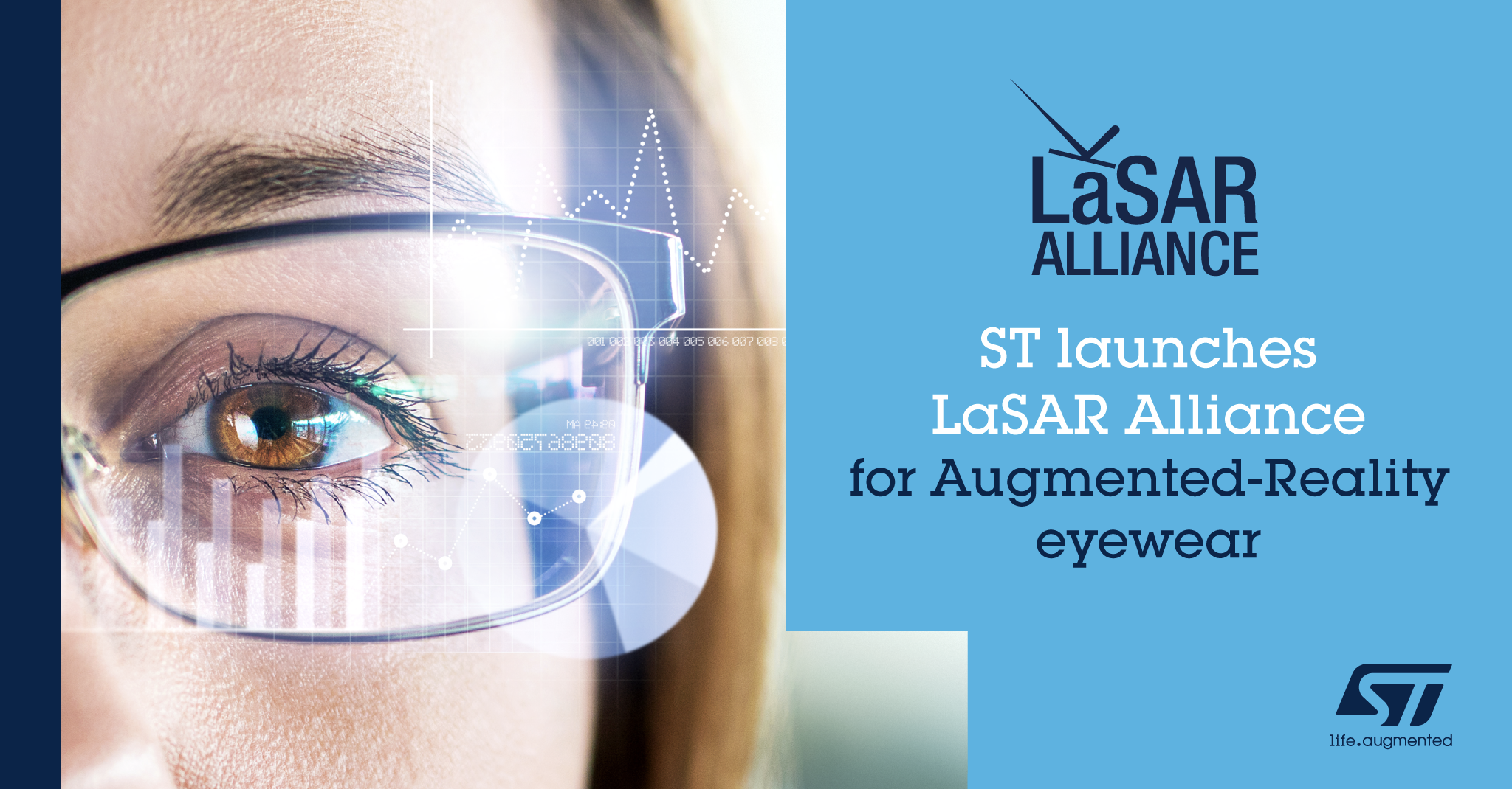 意法半导体发起LaSAR生态联盟，加快AR眼镜应用开发