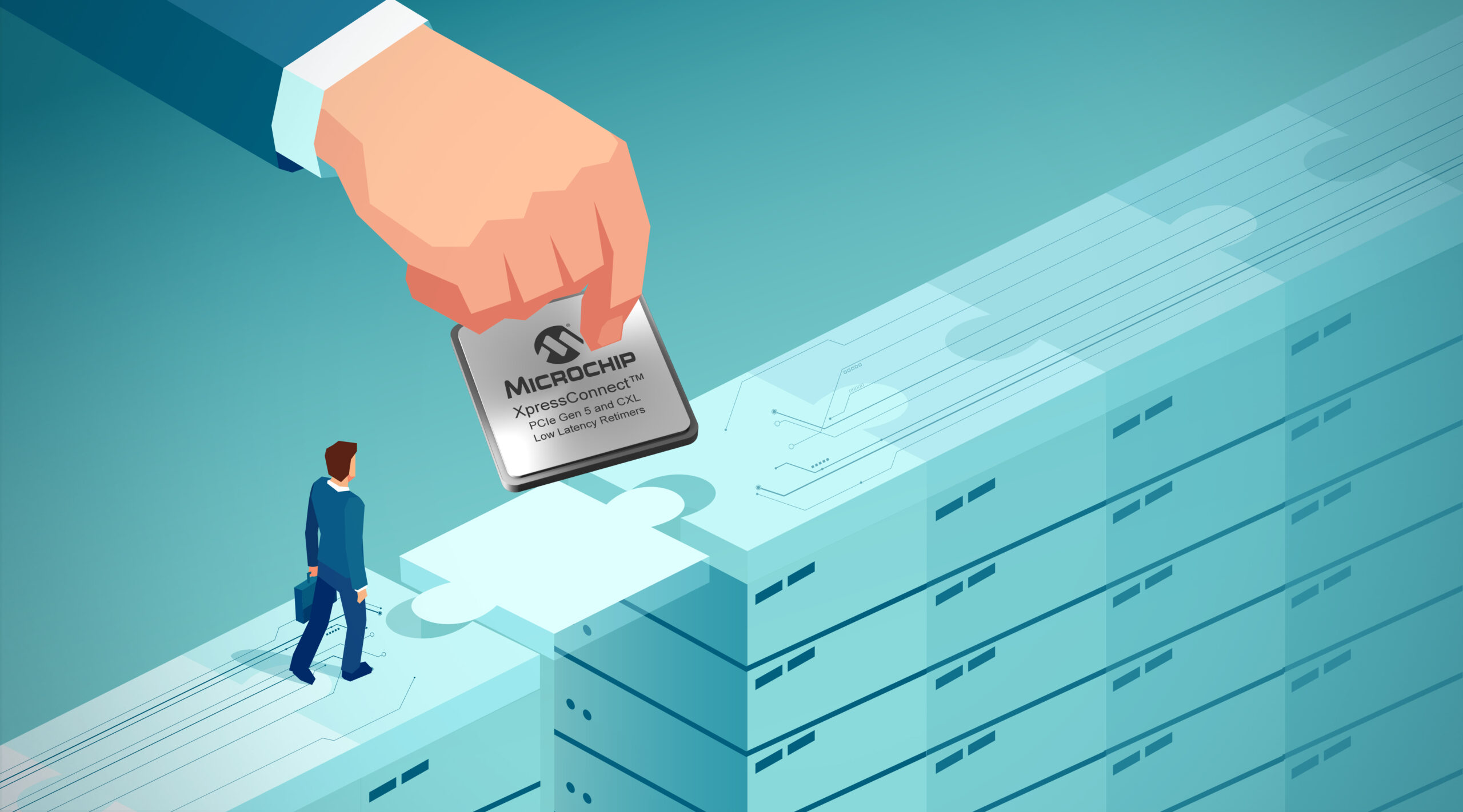 Microchip推出业界延迟最短的PCI Express® 5.0和CXLTM 2.0重定时器， 扩大在数据中心连接领域的领先地位