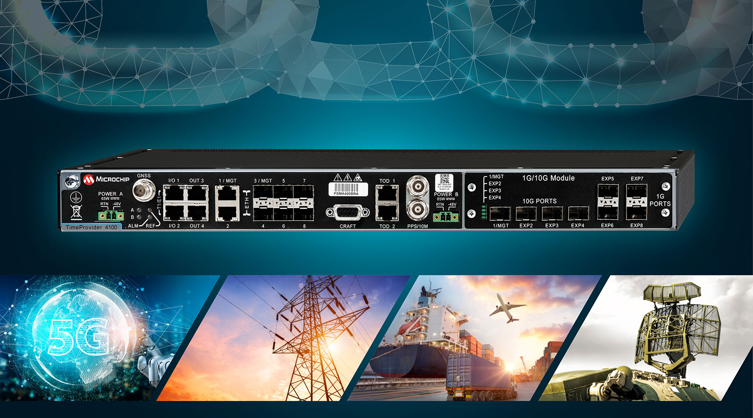 Microchip发布2.2版TimeProvider 4100主时钟产品，提供全新水平的冗余、弹性和安全性