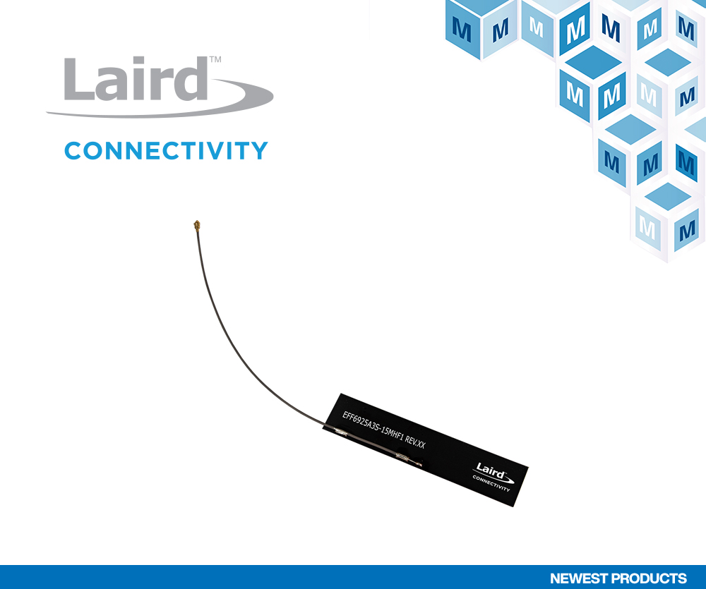 贸泽电子开售适用于5G和物联网应用的 Laird Connectivity Revie Flex蜂窝天线