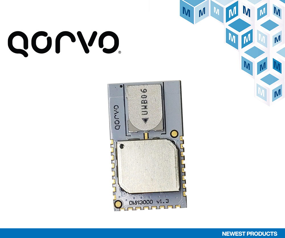 贸泽备货Qorvo高度集成的DWM3000 RF模块 为汽车和资产跟踪应用再添新助力