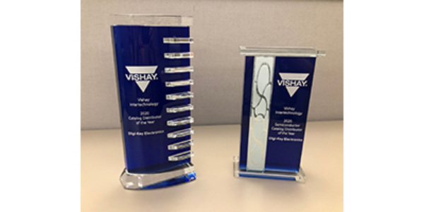 Digi-Key Electronics 获评 Vishay 北美年度目录分销商和年度目录半导体分销商