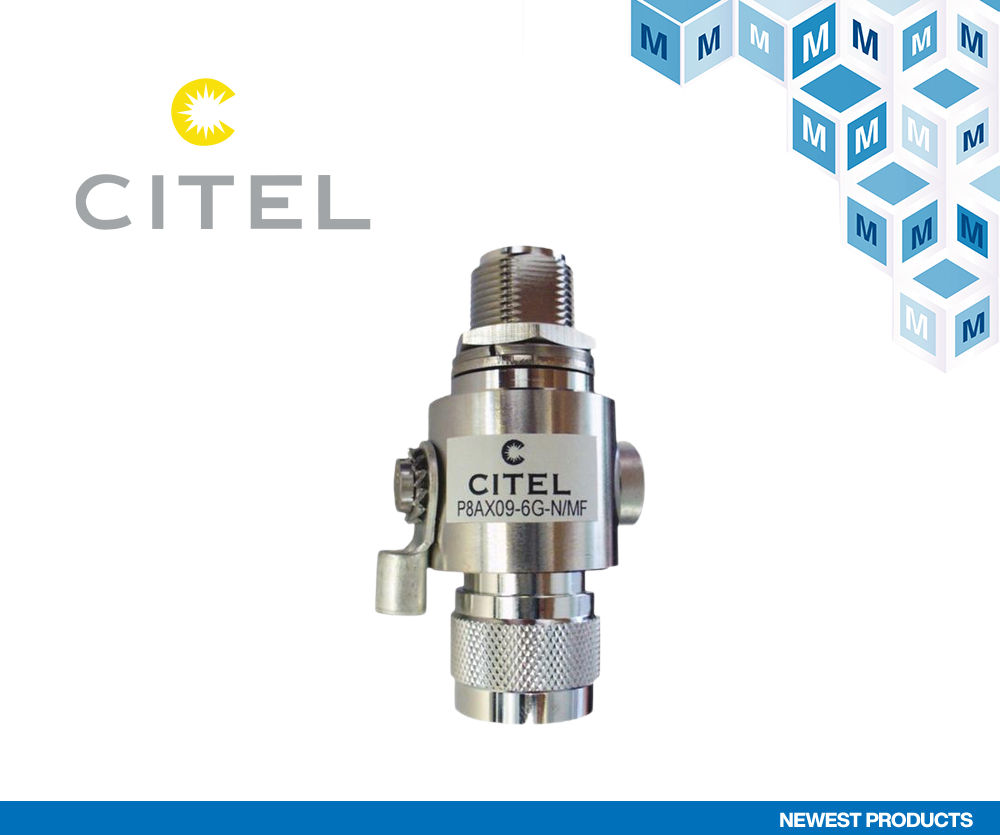 贸泽电子宣布与浪涌保护产品制造商CITEL签订分销协议