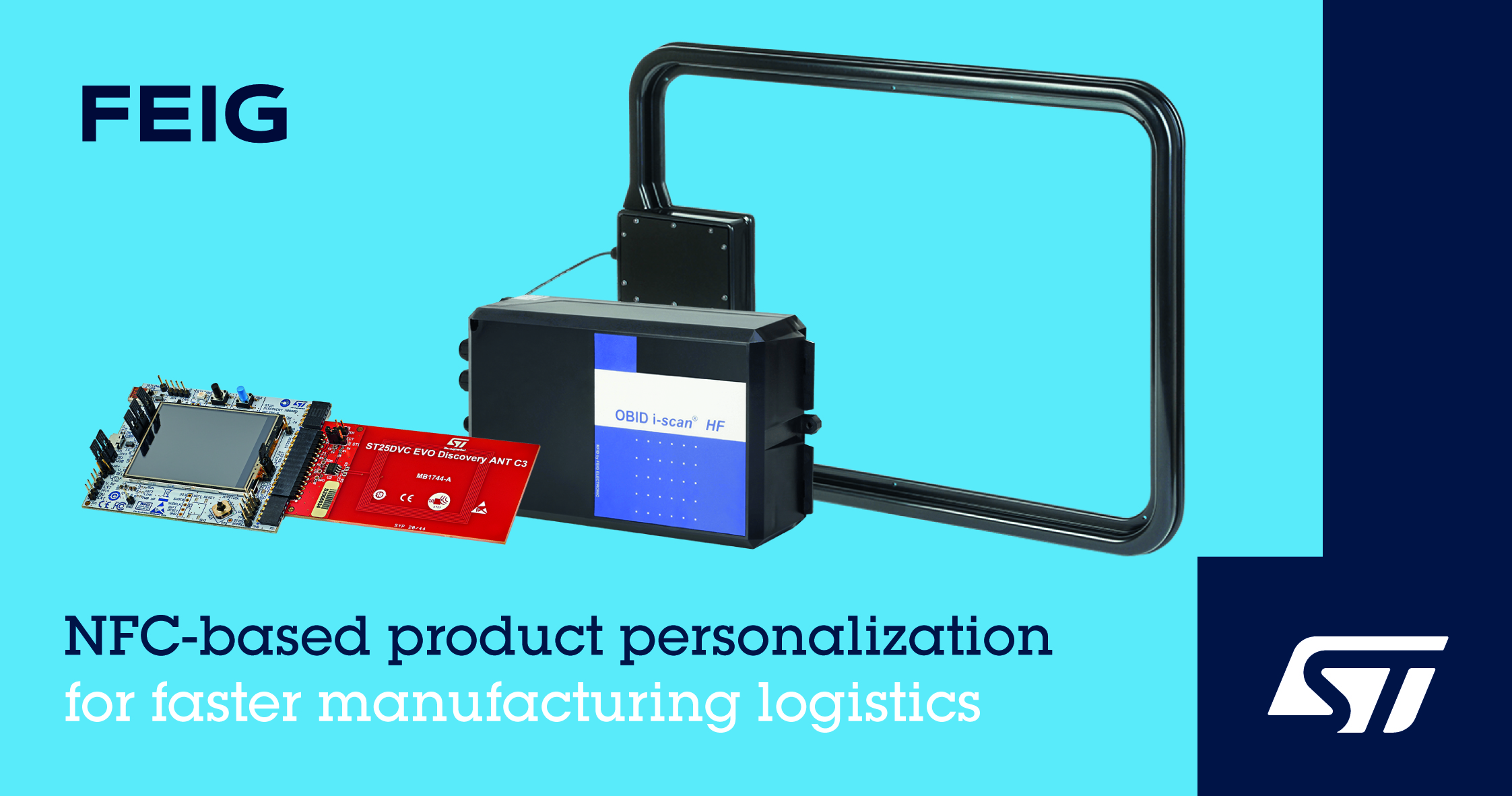 意法半导体和Feig电子合作开发非接触式产品个性化方案