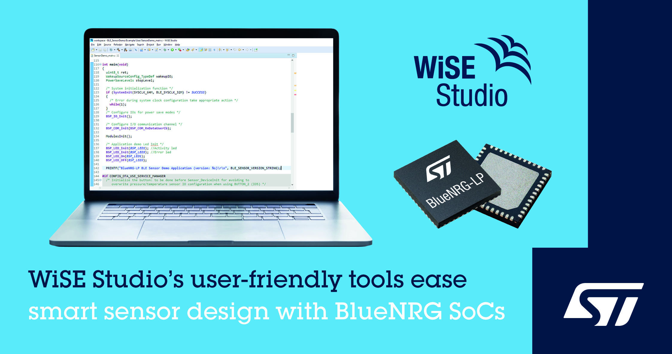 意法半导体的开发环境和快速入门代码示例方便用户操作