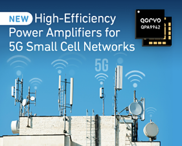 Qorvo ®推出面向 5G 小基站网络的高效功率放大器系列产品