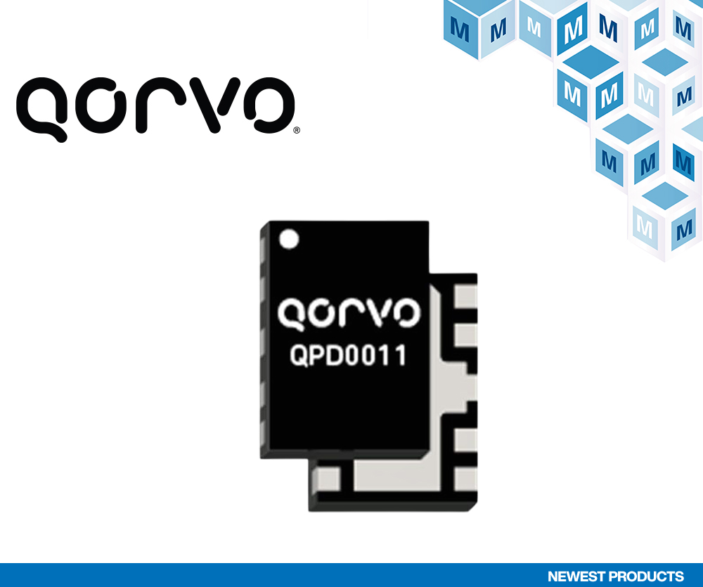 贸泽备货Qorvo QPD0011 GaN-on-SiC HEMT赋能4G和5G通信应用