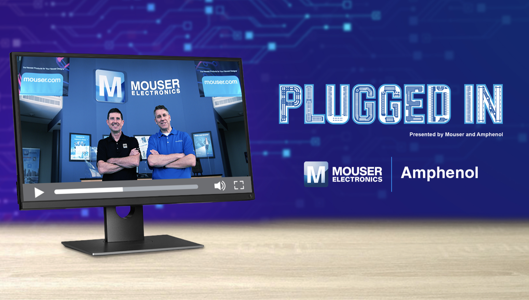 贸泽电子与Amphenol联手推出介绍新型连接解决方案的Plugged In视频系列