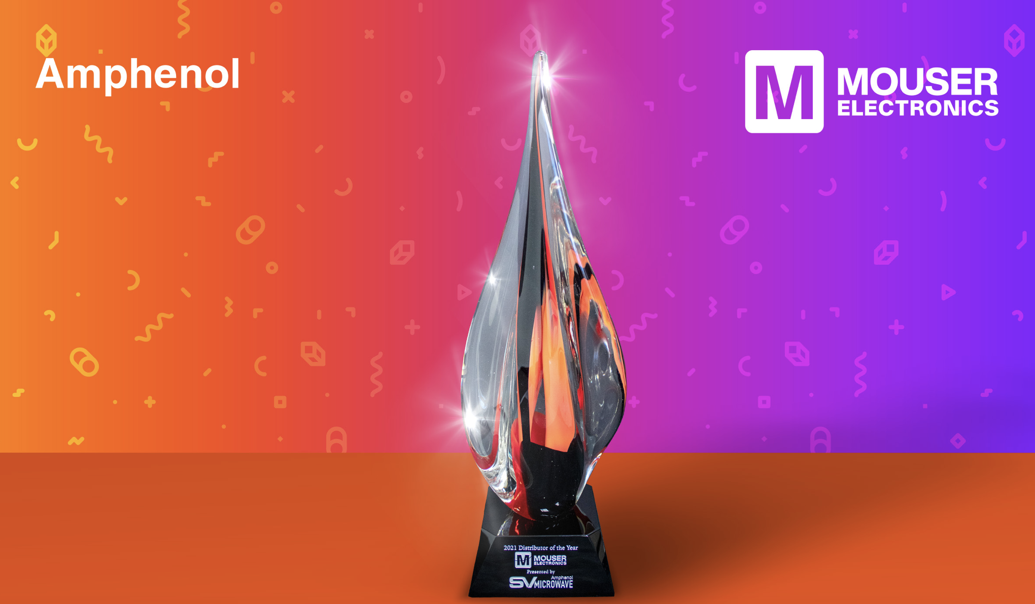 贸泽电子荣膺Amphenol SV Microwave年度全球分销商奖