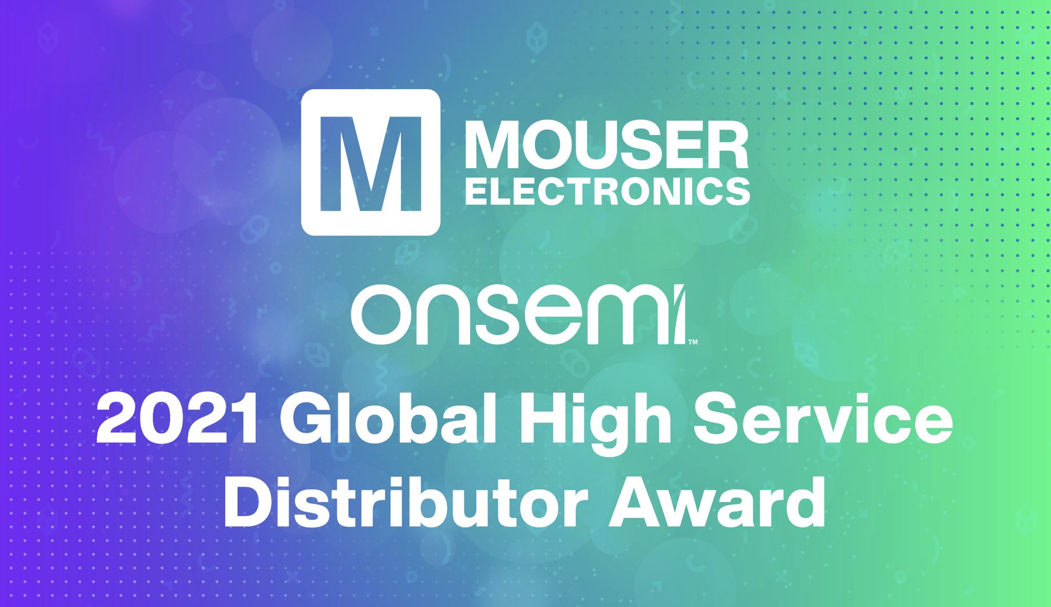 贸泽电子荣膺安森美年度全球优质服务分销商称号