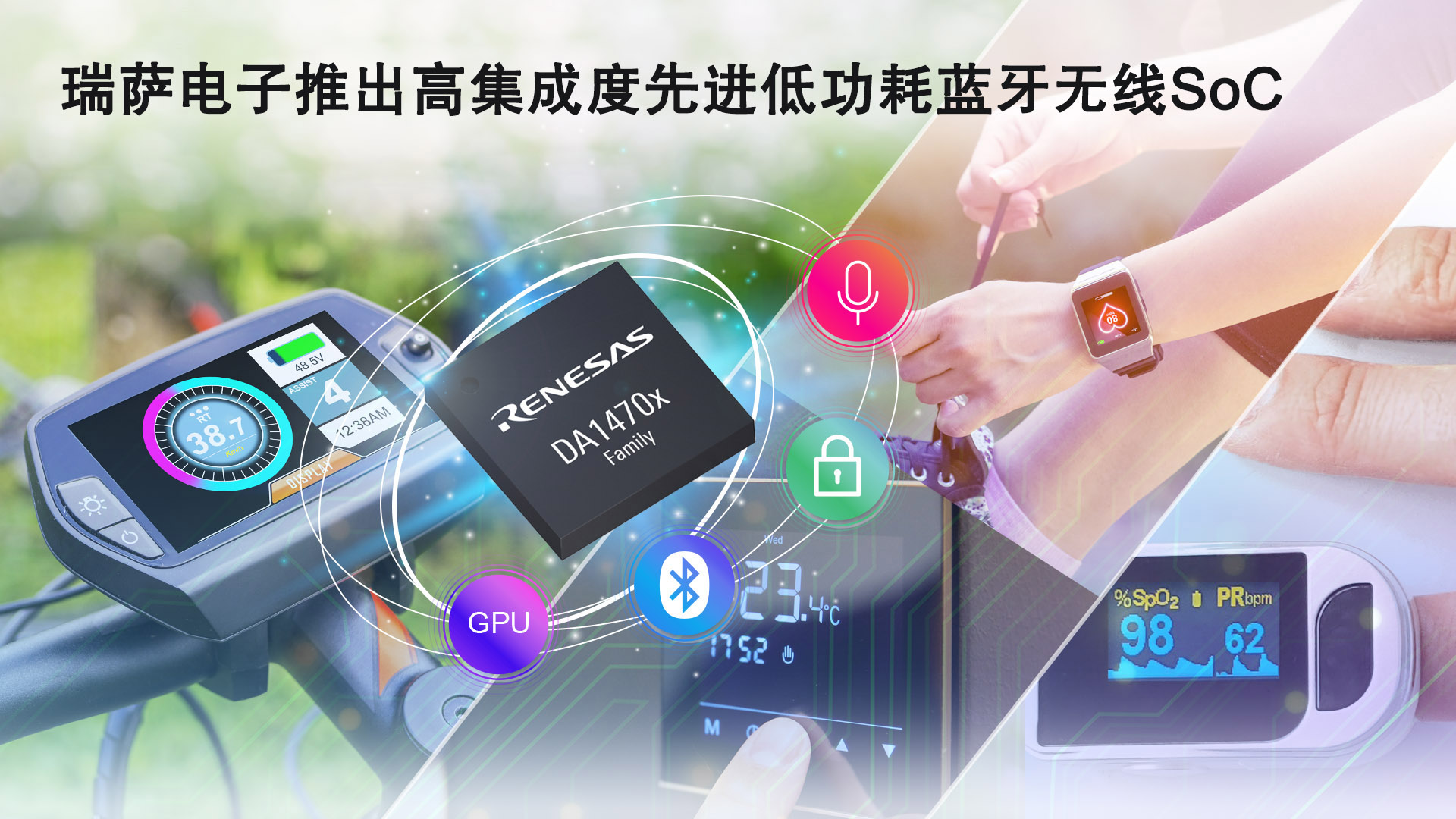 瑞萨电子推出高集成度先进低功耗蓝牙无线片上系统