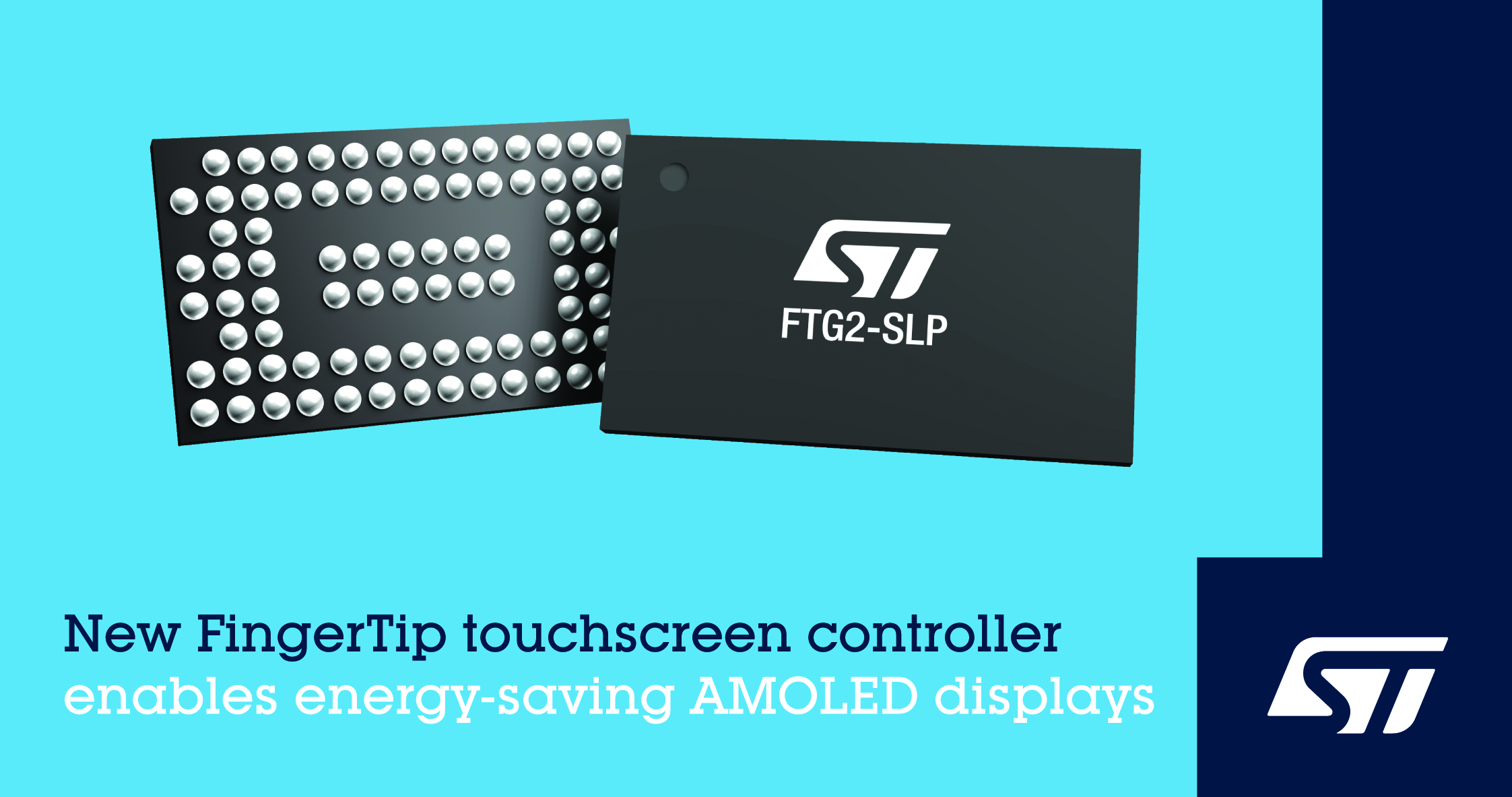 意法半导体触屏控制器支持新一代AMOLED节能显示器