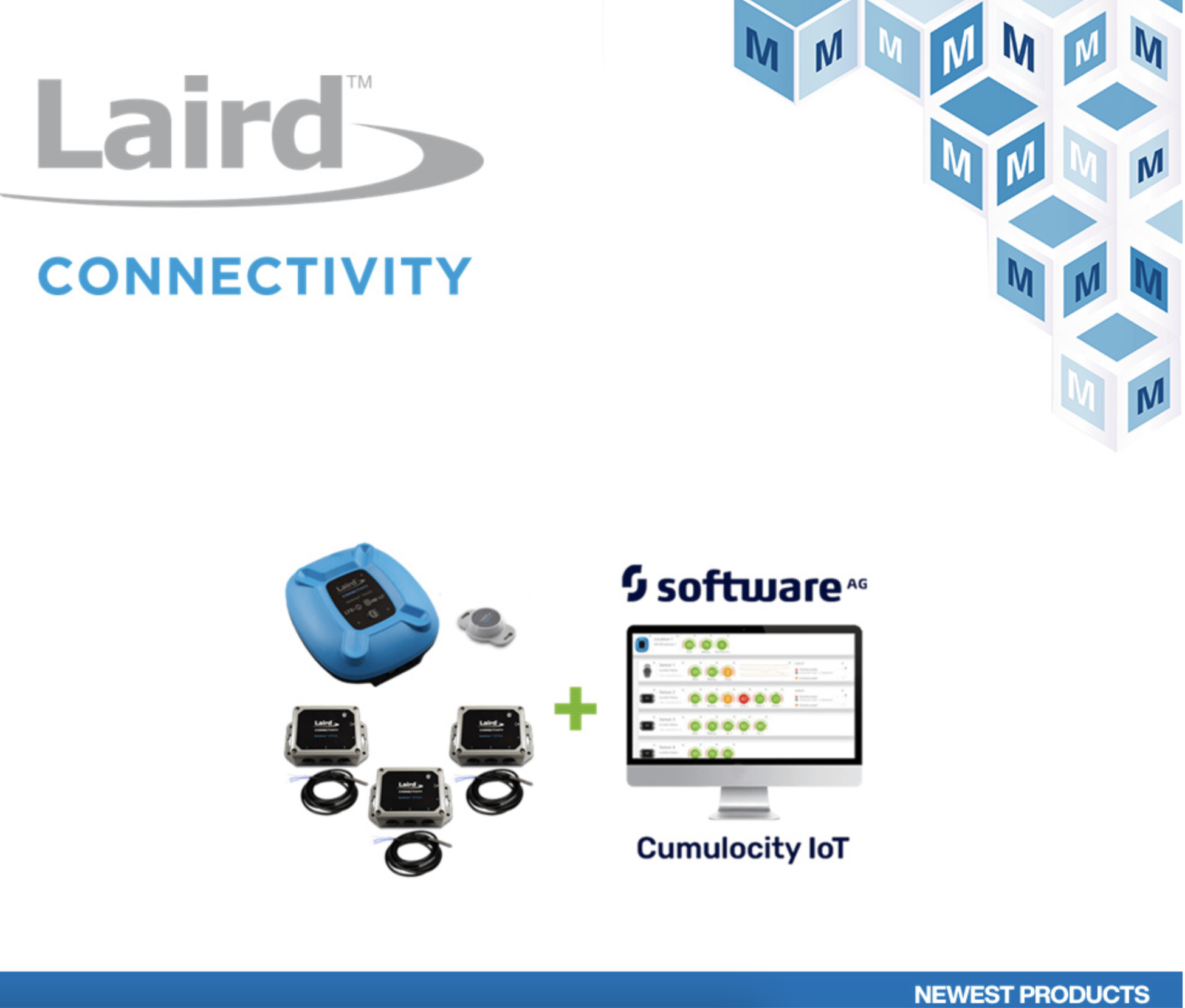 贸泽备货Laird Connectivity Sentrius Cumulocity IoT套件用于无线传感器监控