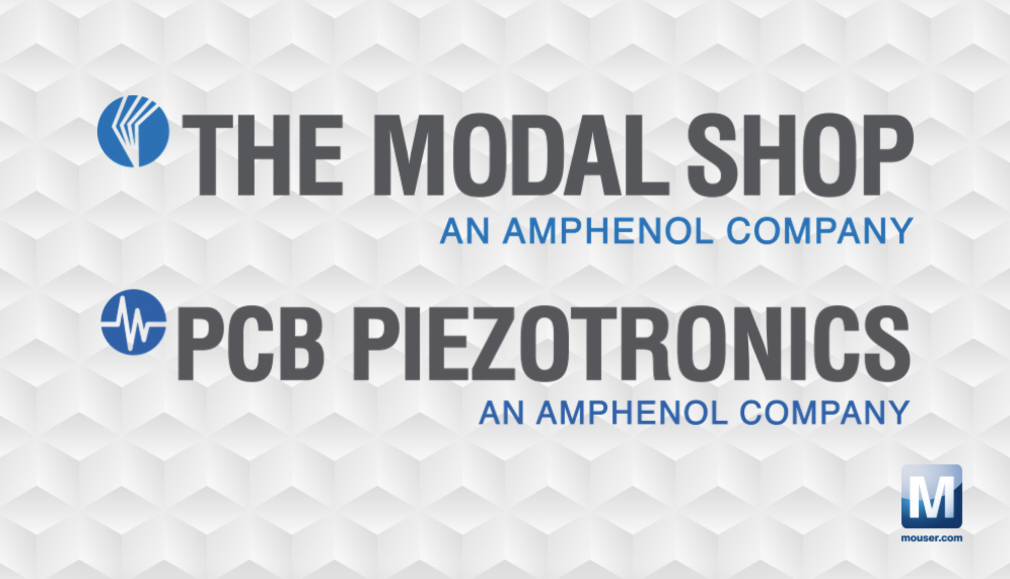 贸泽与Amphenol PCB Piezotronics和The Modal Shop签订分销协议为您带来更丰富的Amphenol传感器分销阵容