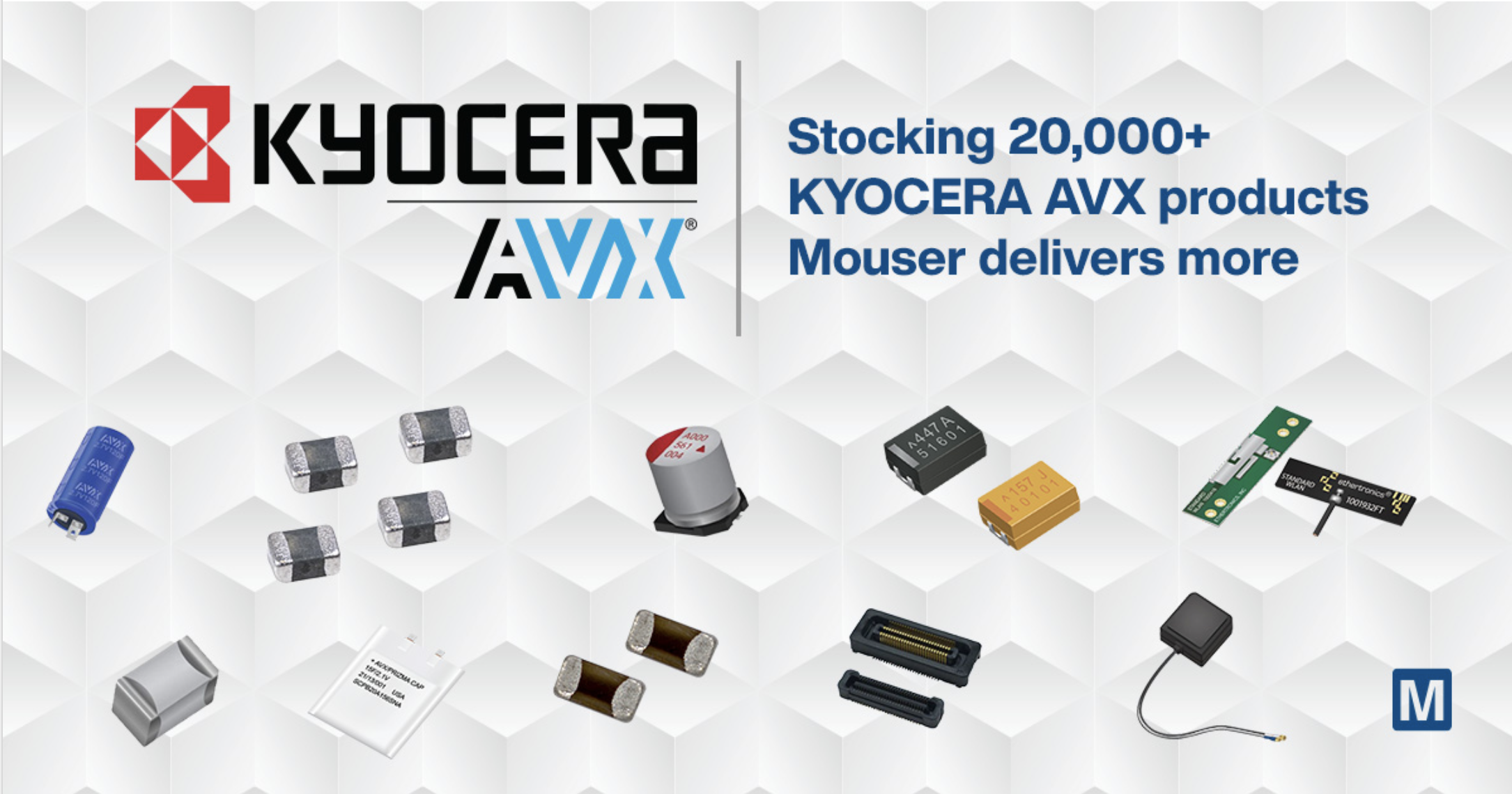 贸泽备货丰富的KYOCERA AVX产品