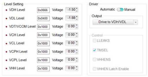 Figure 4. DAC-level setup of the MAX32007 using eval board software.