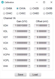 Figure 5. Calibration menu of the MAX32007 DAC.