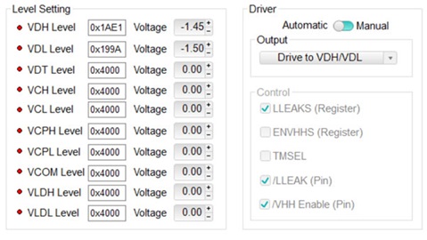 Figure 7. DAC-level setup of the MAX9979 using the eval board software.