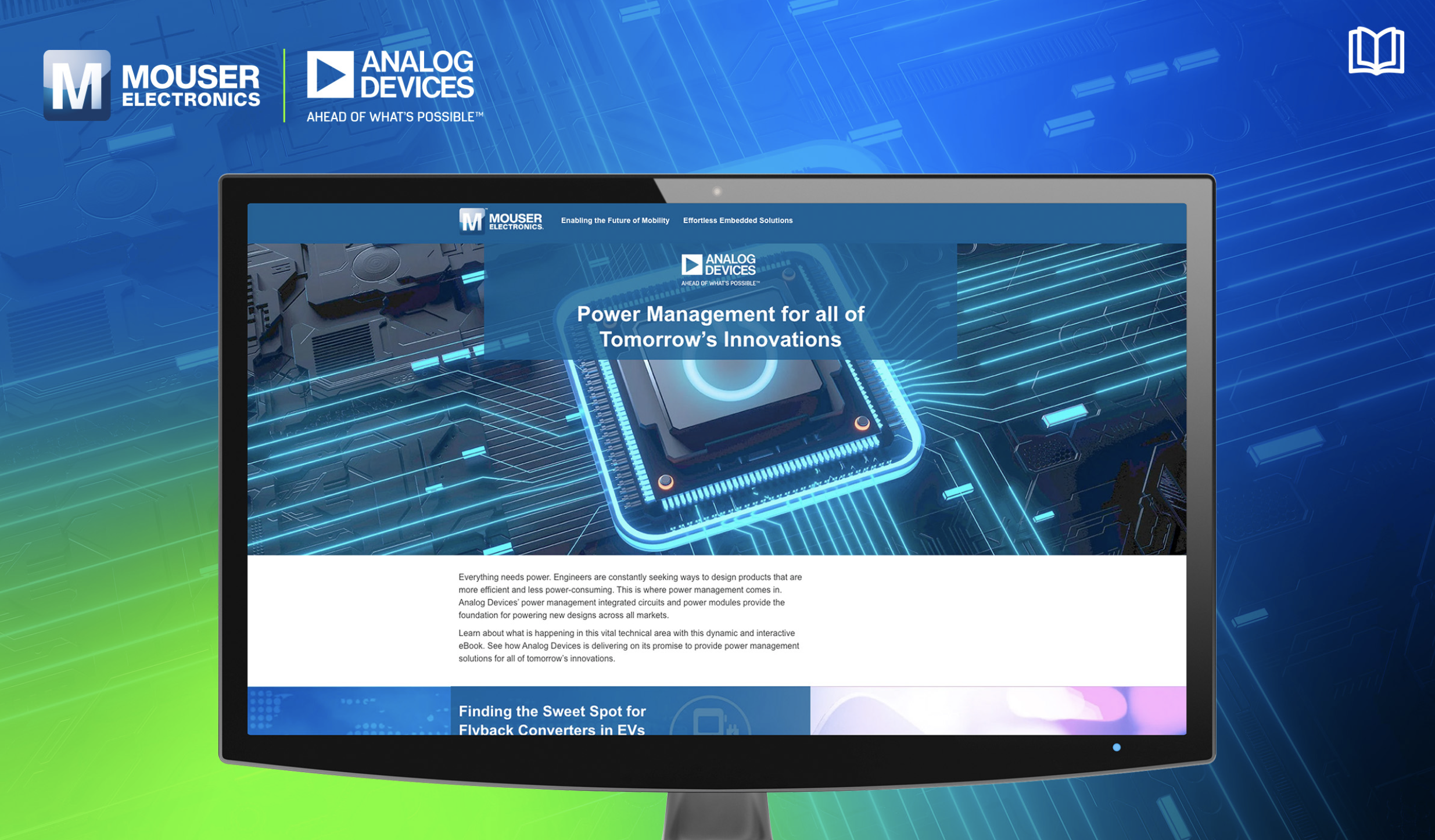 贸泽电子联手Analog Devices推出新电子书探索电源管理领域的创新